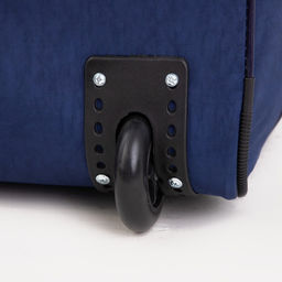 Сумка дорожная на колёсах, отдел на молнии, с увеличением, наружный карман, длинный ремень, цвет синий - Simaland фото 5