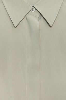 SHORT SLEEVE FLOWING SHIRT - Zara фото 7