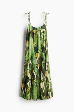 Maxivestido con tirantes de lazo
