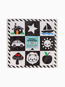 Платочек-шуршалка, игрушка по методике Г. Домана, 27×27 см