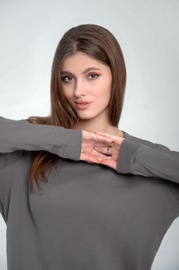 Арт. 10806/8 Пижама с брюками 42-50 (5 шт) Цвет:верх-темно-серый,низ-темно-серый