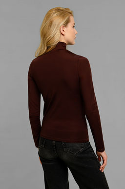 Арт.12803/2 Водолазка женская  42-50 (5 шт) Цвет:шоколад