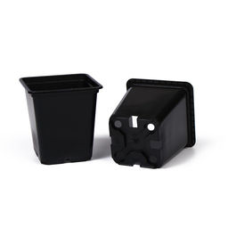 Цена за 24 шт. Горшок для рассады, 500 мл, 9×9×9.5 см, пластик, чёрный