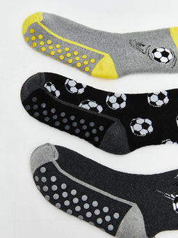 Desenli Erkek ?ocuk Soket ?orap 3l?