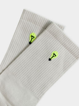 Цена за 5 пар! Носки мужские серые с рисунком в виде лампочки - Mark formelle фото 4