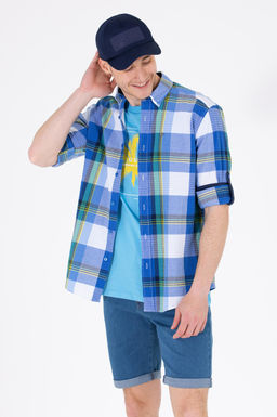 U. S. Polo Assn Мужская рубашка Saks в клетку - U.s. polo assn фото 2