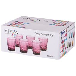 НАБОР СТАКАНОВ СЕРПЕНТИНА ИЗ 6ШТ. СЕРИЯ MUZA COLOR 270МЛ. / В=10 СМ - Lefard фото 2