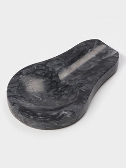 Подставка под ложку Magistro Marble, мрамор, 16.5×10×1.8 см, чёрная