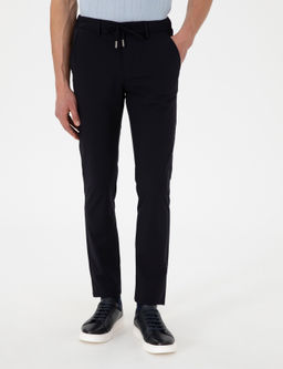 Lacivert Slim Esnek Jogger Fit Kanvas Pantolon - Pierre cardin фото 2
