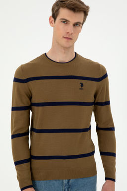 Мужской свитер цвета хаки - U.s. polo assn фото 3