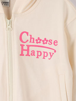 Kap??onlu K?z ?ocuk Fermuarl? Sweatshirt