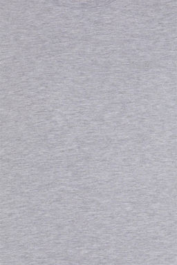 U. S. Polo Assn Мужская серая меланжевая базовая футболка с круглым вырезом - U.s. polo assn фото 12