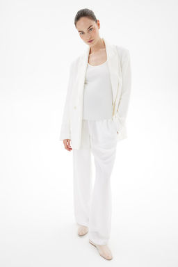 MAMA Pantalon en mezcla de lino Before & After