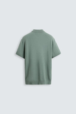 RIB KNIT POLO SHIRT - Zara фото 8