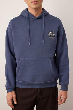 TRENDYOL MAN Haki Oversize/Genis Kesim Nak?sl? Ici Polarl? Kapusonlu Sweatshirt TMNAW25SW00016 - Trendyolmilla фото 33