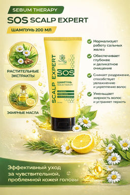 Шампунь Sebum Therapy Sos Scalp Expert 200 мл