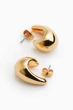 Pendientes cupula chapados en oro - H&m фото 5