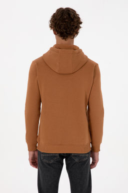 Erkek Camel Basic Sweatshirt Sepette S_rpriz _ndirim