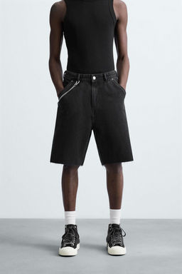 CARPENTER POCKET DENIM BERMUDA SHORTS - Zara фото 11