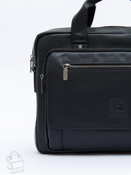Портфель мужской кожаный 710XL black Fuzhiniao