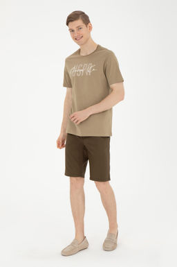 Футболка U.S. Polo Assn. мужская хаки хлопок  фото 11