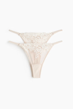 Pack de 2 bragas thong de encaje - H&m фото 4