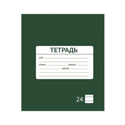 Цена за 20 шт. Тетрадь 24 листа в линейку Calligrata «Однотонная Школьная. Эконом», обложка мелованная бумага, серые листы, МИКС