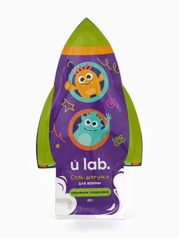 Соль для ванны «Монстрики», 60 г, аромат взрывная газировка, ULAB