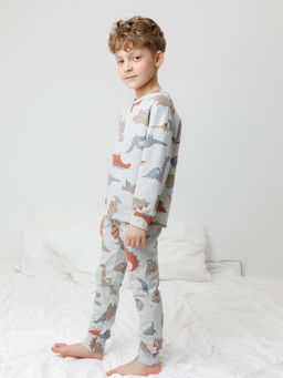 К 1587/речной перламутр,динозавры пижама дет