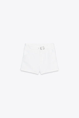 Z1975 MID-WAIST SHORTS WITH FRONT LOOP - Zara фото 3