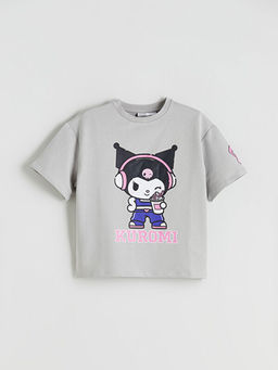 Kuromi Bask?l? K?z ?ocuk Ti??rt ve Pantolon 2li