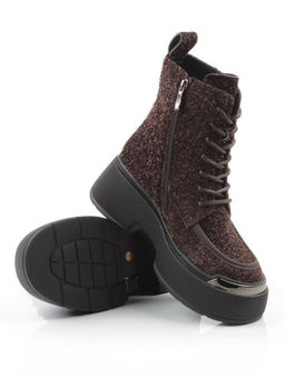 01-DMD-D257 BROWN Ботинки демисезонные женские (натуральная кожа, байка)