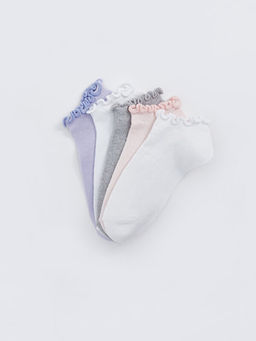 Basic K?z ?ocuk Patik ?orap 5li