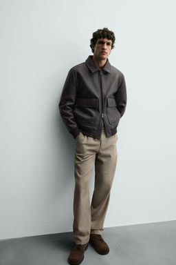 WASHED CHINO TROUSERS - Zara фото 6