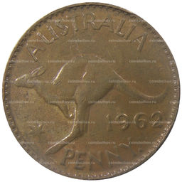 Монета 1 пенни 1962 года Австралия