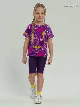 Костюм Актив граффити слива-фиолет - Sovalina фото 9