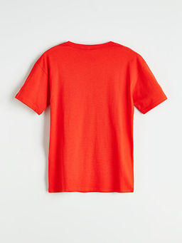 Bisiklet Yaka Hot Wheels Bask?l? Erkek ?ocuk Ti??rt