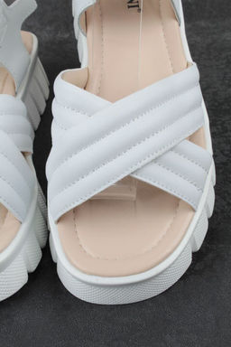 08-PED168-1 WHITE Босоножки женские (натуральная кожа)