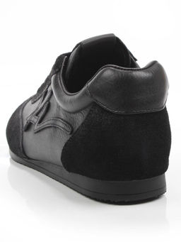 03-A885-1 BLACK Кроссовки женские (натуральная кожа, натуральная замша)