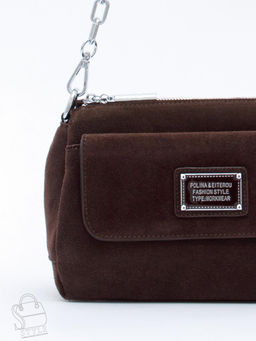 Сумка женская кожаная 0730CF coffee Polina&Eiterou  в Новосибирске