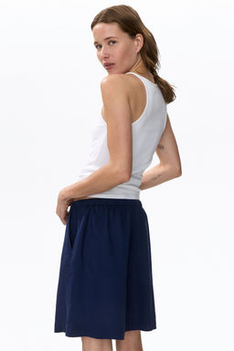 Pantal?n corto en mezcla de lino con cord?n - H&m фото 5