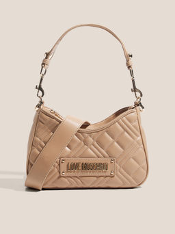 Женская сумка на плечо LOVE MOSCHINO QUILTED BAG Артикул 4625877, темно-бежевый