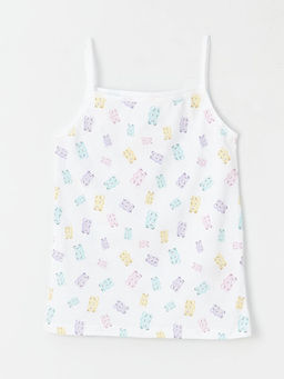 Kare Yaka Bask?l? Ask?l? K?z ?ocuk Atlet 2li - Waikiki фото 2