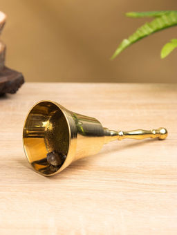 Цена за 2 шт. Колокольчик, 7×7×16.5 см, латунь