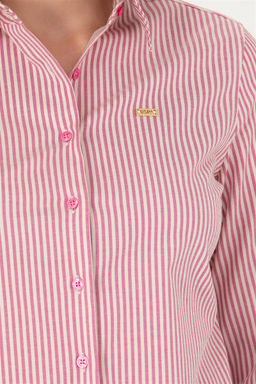 U. S. Polo Assn Женская розовая рубашка с длинным рукавом - U.s. polo assn фото 7