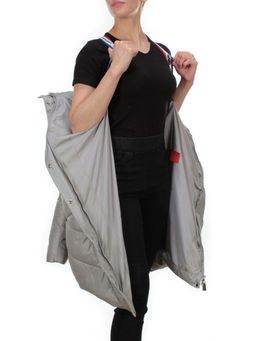 9190 GREY Пальто зимнее женское EVCANBADY (200 гр. холлофайбера) - Fashion фото 11