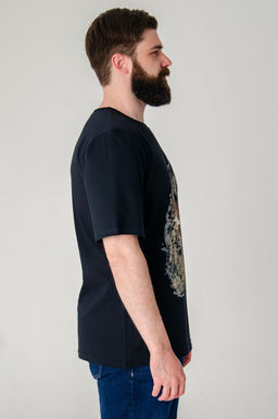 Арт. 614-145 Футболка мужская 50-60 (6 шт) Цвет:черный - Идеал фото 4