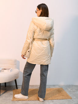 Полупальто демисезонное "2026" ваниль