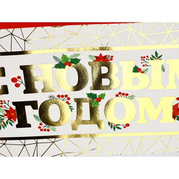 Набор пакетов под бутылку «С Новым годом»