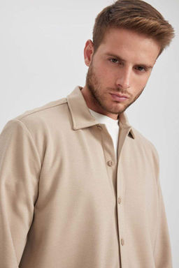 Рубашка стандартного кроя с длинным рукавом - Defacto фото 7